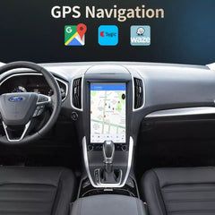 Autoradio 13,6" Qualcomm pour Ford Edge 2015-2019, stéréo, Carplay, mise à niveau, écran de style Tesla, Android Auto, navigation GPS, lecteur multimédia