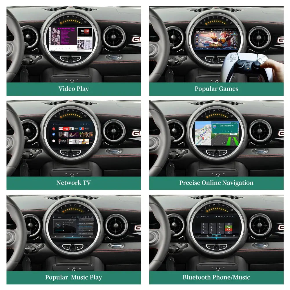 8" For Mini Roadster 2012-2024 Car Radio Stereo Carplay Upgrade Screen Android Auto GPS Navigation Multimedia Player Carputech