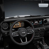 Jeep Wrangler 2018-2024 Digital Dashboard Cluster Dual Screen Car Radio Strip Screen CarPlay Android Auto Speed Meter Screen Carputech