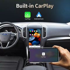 Autoradio 13,6" Qualcomm pour Ford Edge 2015-2019, stéréo, Carplay, mise à niveau, écran de style Tesla, Android Auto, navigation GPS, lecteur multimédia