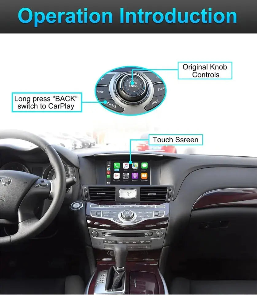 Infiniti Q70L Apple Carplay & Android Auto Module 2010-2020 Carputech