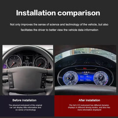 For Volkswagen Touareg 2003-2010 12.3" LCD Digital Dashboard Cluster Car Panel Speedometer Virtual Cockpit