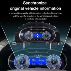 For Volkswagen Touareg 2003-2010 12.3" LCD Digital Dashboard Cluster Car Panel Speedometer Virtual Cockpit