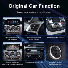 Full Screen Wireless CarPlay AA For Mercedes Benz A B C E CLS CLA GLA GLB GLC Class NTG5.5 NTG 6.0 MBUX 2018-2022 With Mirror Link Airplay