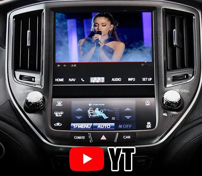 Carputech Wireless Apple Carplay / Android Video interface Module for Toyota Crown 2013-2021 AWS210 215 204 with YT, NF,Google play LX570 GX460 Carputech