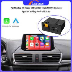 For Mazda 2 3 6 Mazda CX5 CX3 CX9 Miata MX5 USB Adapter HUB Device Apple CarPlay Android Auto Retrofit Kit