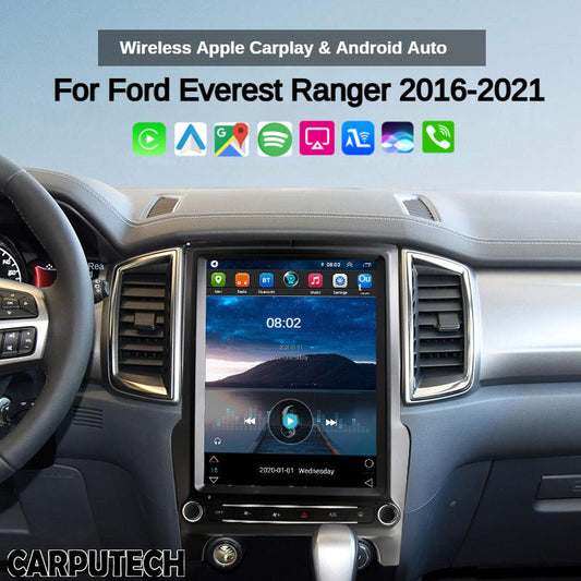 Carputech Android 12 13‘’Tesla Screen Car Radio Media Player For Ford Ranger/Everest 2015 2016 2017 2018 2019 2020 2021 GPS Navig HeadUnit