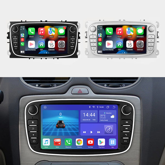 For Ford Focus Mondeo C-MAX S-MAX Galaxy II Kuga 
 Android 12 Wireless Apple CarPlay & Android Auto Car Radio with 8GB RAM & 7 Inch QLED Touch Screen