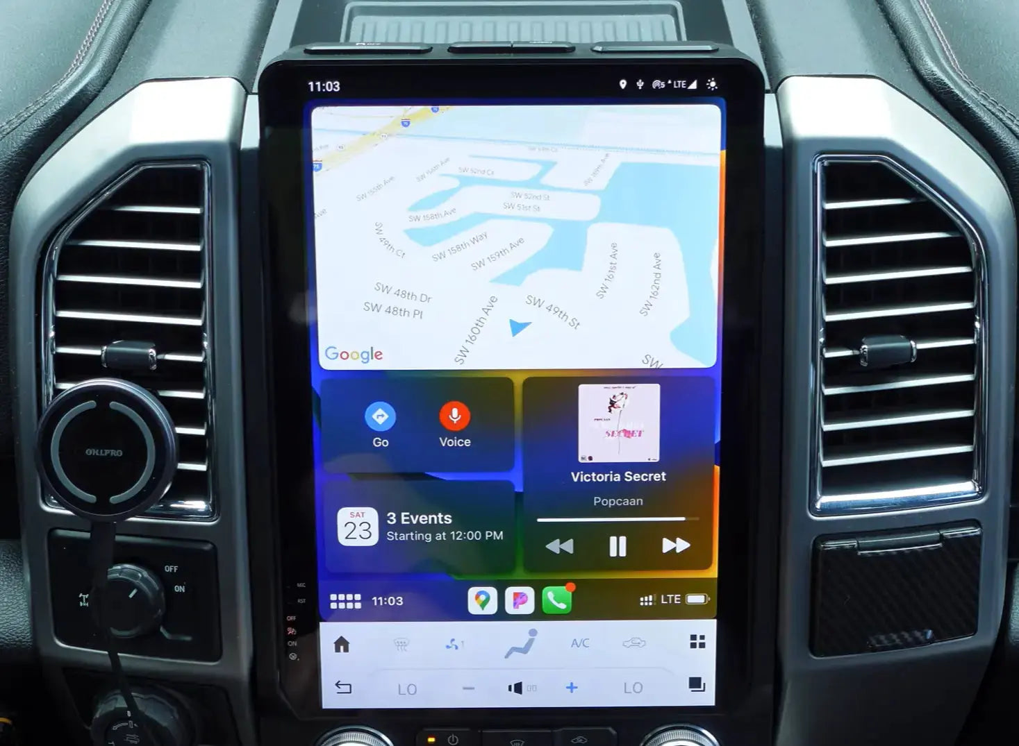 Ford F250 2009-2022 | Tesla-style Apple Carplay Screen | Car Radio SAT NAV  Android Auto Carputech