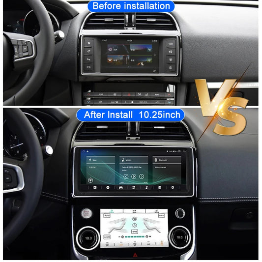Dual System Android Car Radio Multimedia Player For Jaguar XE, XF, XFL Stereo 2016-2019 GPS Navigation, Carplay, WIFI, Main Unit