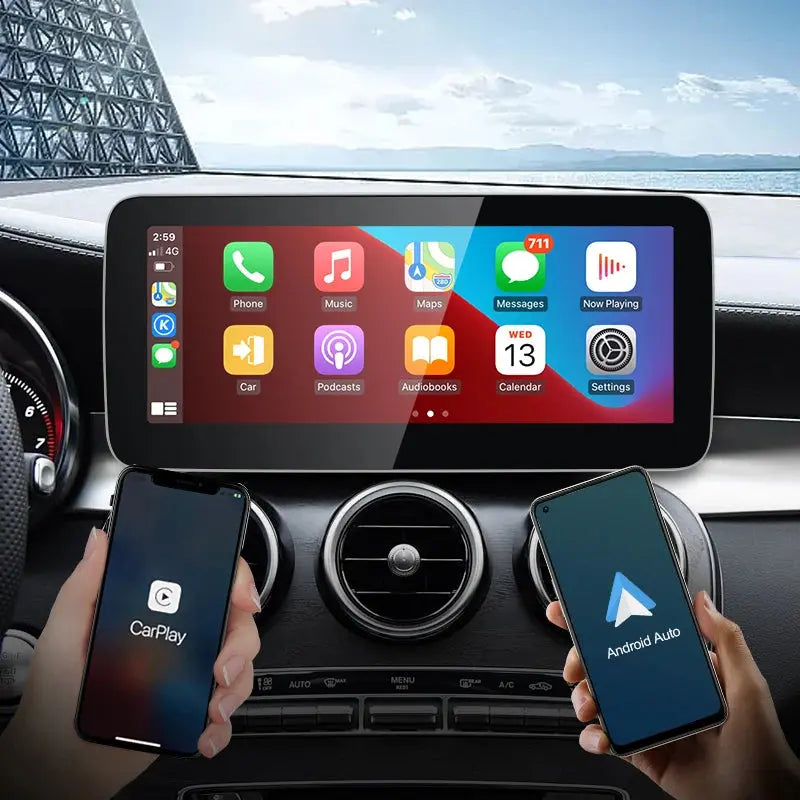 For Mercedes Benz E Coupe Class A207 C207 | Snapdragon665 12.3 inch Wireless CarPlay AUTO Android13 Car GPS Stereo Multimedia Car Radio Carputech