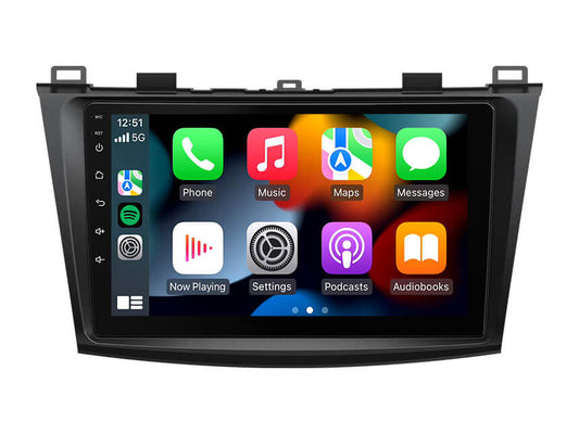 Carputech Mazda 3 Android 12 Wireless Apple CarPlay & Android Auto Car Radio with 4GB RAM 64GB ROM & 9 Inch QLED Touch Screen