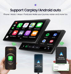 Carputech Android 12 Double Din Wireless Apple CarPlay & Android Auto Car Radio with 8GB RAM & 10 Inch QLED Touch Screen