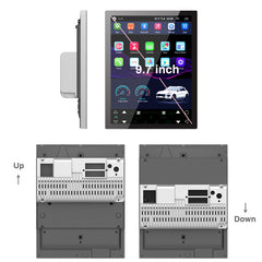 9,7-Zoll-Autoradio für Ford Fiesta 2009-2017 GPS-Navigation Carplay Android Auto Carplay Multimedia DSP-Player 2 Din 4G WIFI Android 12