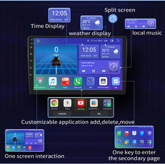 Carputech Android 12 Doppel-Din-Autoradio mit kabellosem Apple CarPlay und Android Auto, 8 GB RAM und 10-Zoll-QLED-Touchscreen 