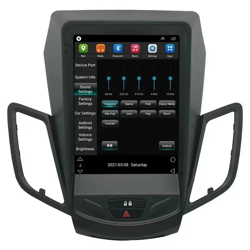 9.7inch Car Radio For Ford fiesta 2009-2017 GPS Navigation Carplay Android Auto Carplay Multimedia DSP Player 2 Din 4G WIFI Android 12 Carputech