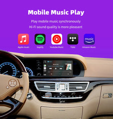 Carputech Wireless CarPlay Android Auto For Mercedes Benz NTG 3.0/3.5 System S Class W221 CL Class W216 2006-2012 With Mirror Link AirPlay Function