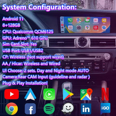 Carputech Android Video Interface for Lexus GS450h GS350 GS200t GS300h GSF GS 2015-2020