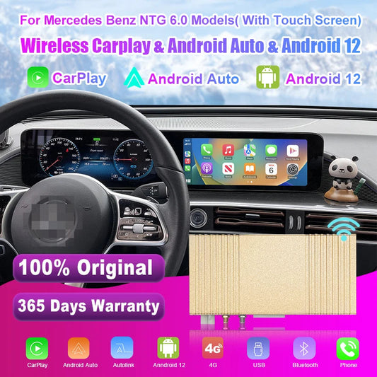 Wireless CarPlay For Mercedes Benz NTG6.0 Android Auto W118 A180 A200 A45 A63 GLA CLA W176 B200 B180 W117 W213 W206 W222 MBUX