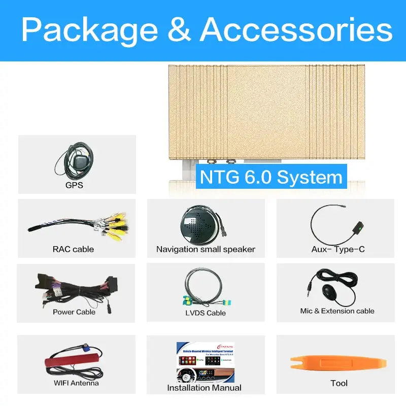 Wireless CarPlay For Mercedes Benz NTG6.0 Android Auto W118 A180 A200 A45 A63 GLA CLA W176 B200 B180 W117 W213 W206 W222 MBUX Carputech