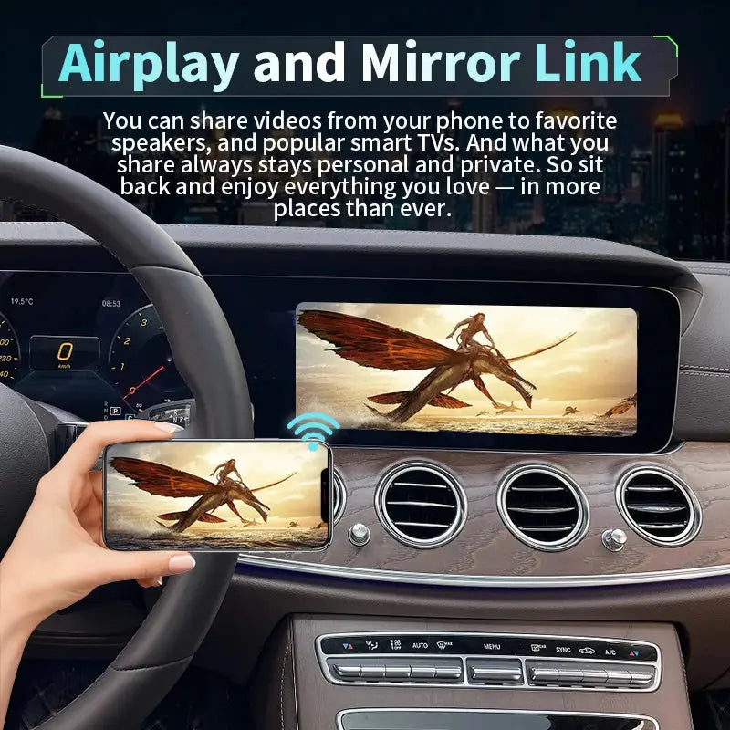 Wireless CarPlay For Mercedes Benz NTG6.0 Android Auto W118 A180 A200 A45 A63 GLA CLA W176 B200 B180 W117 W213 W206 W222 MBUX Carputech