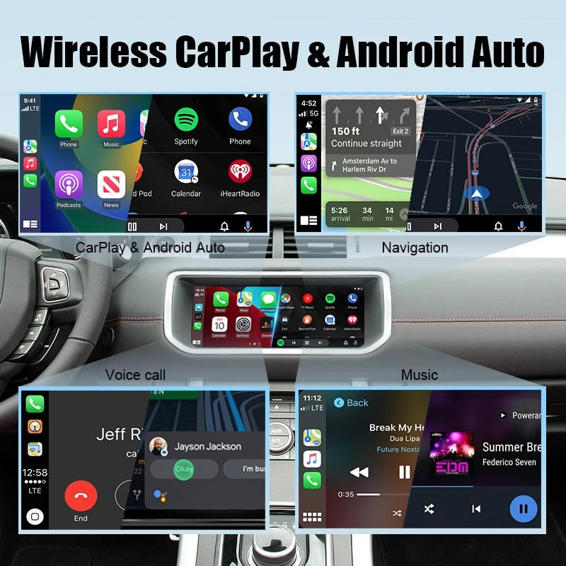 5 inch Motorcycle Wireless Apple Carplay Android Auto Portable Navigat –  Carputech
