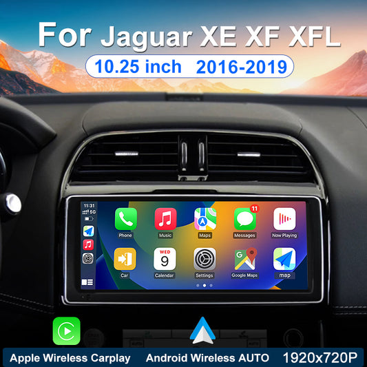 Dual System Android Car Radio Multimedia Player For Jaguar XE, XF, XFL Stereo 2016-2019 GPS Navigation, Carplay, WIFI, Main Unit