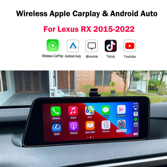 Wireless CarPlay for Lexus RX 2012-2022, with Android Auto Mirror Link AirPlay Car Play Navigation Functions