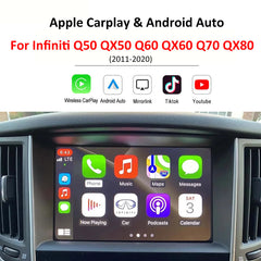 Infiniti Q50 QX50 Q60 QX60 Q70 QX80 Apple Carplay & Android Auto Module 2010-2020